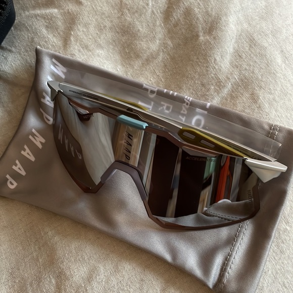 BNIB MAAP x 100% Hypercraft - Silver Cycling Glasses - Picture 12 of 16